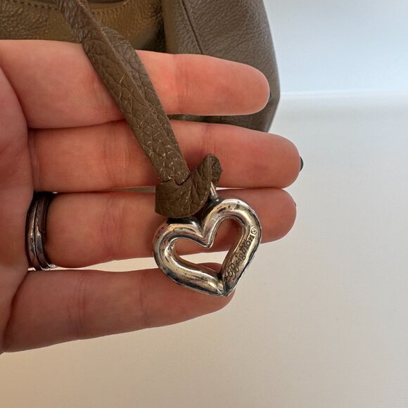 BRIGHTON Barbados Brown Pebbled Leather Hobo Shoulder Bag With Braided Handle - Picture 6 of 8